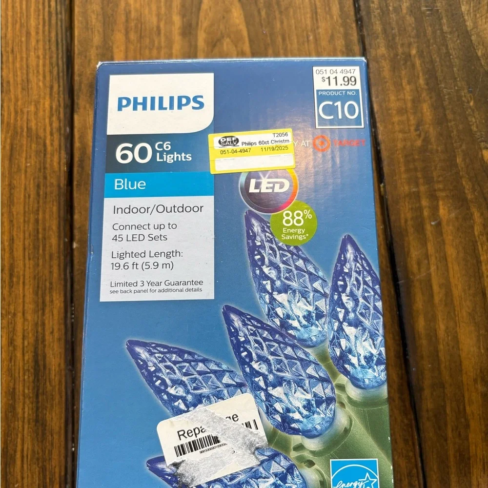 Philips Blue C6 60-Count LED Lights